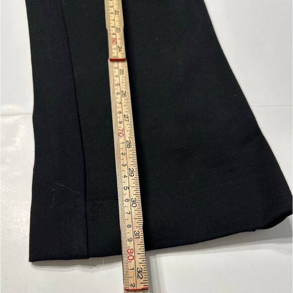 MAX & MIA Size Small BLACK Capri Crop PONTE KNIT Stretch PANTS Zip Front - Picture 6 of 7